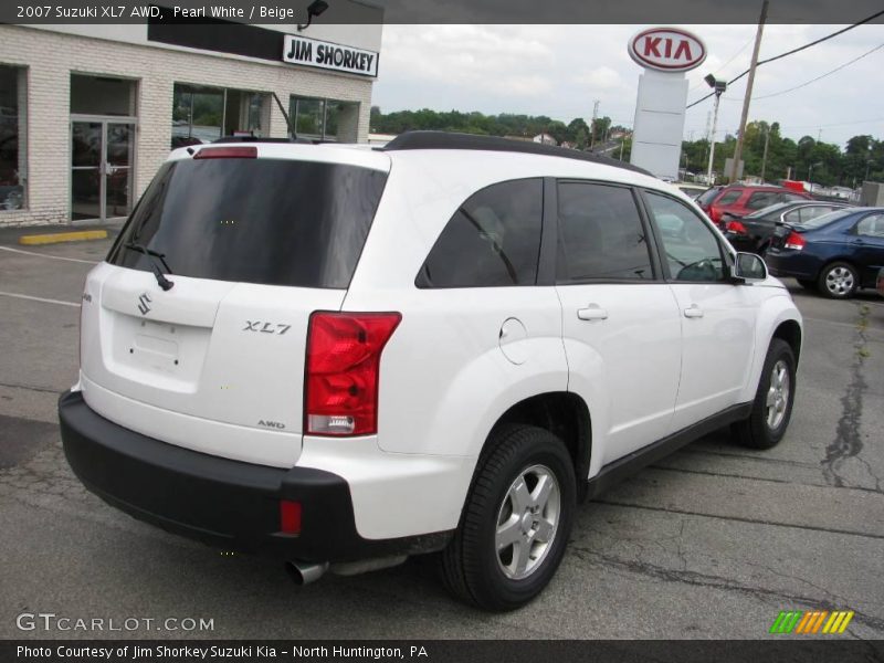 Pearl White / Beige 2007 Suzuki XL7 AWD