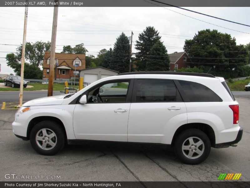 Pearl White / Beige 2007 Suzuki XL7 AWD