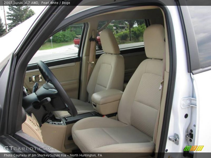 Pearl White / Beige 2007 Suzuki XL7 AWD