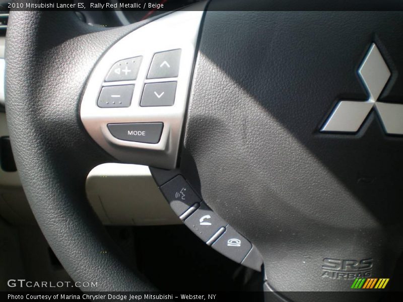 Rally Red Metallic / Beige 2010 Mitsubishi Lancer ES
