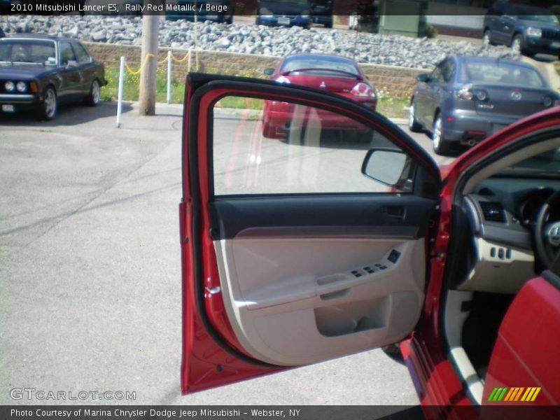 Rally Red Metallic / Beige 2010 Mitsubishi Lancer ES