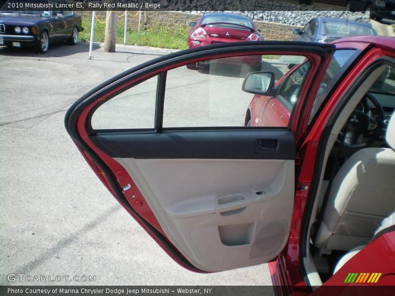 Rally Red Metallic / Beige 2010 Mitsubishi Lancer ES