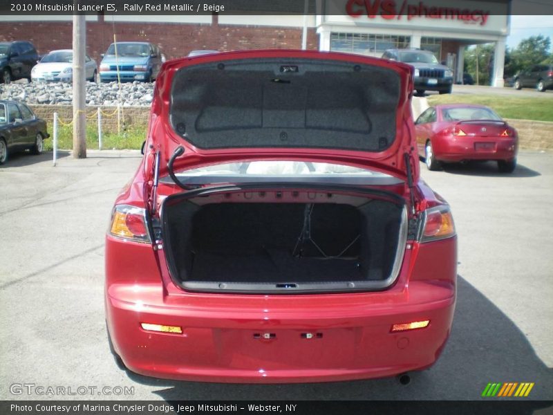 Rally Red Metallic / Beige 2010 Mitsubishi Lancer ES