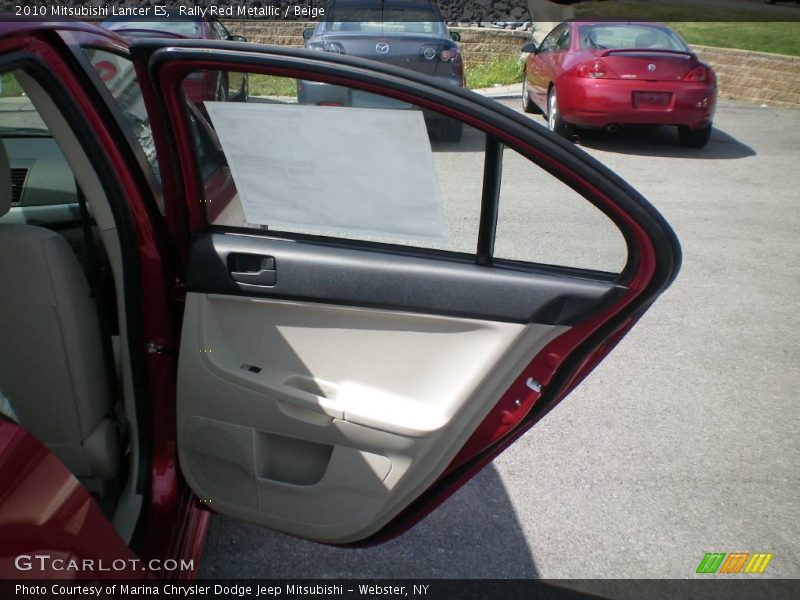 Rally Red Metallic / Beige 2010 Mitsubishi Lancer ES