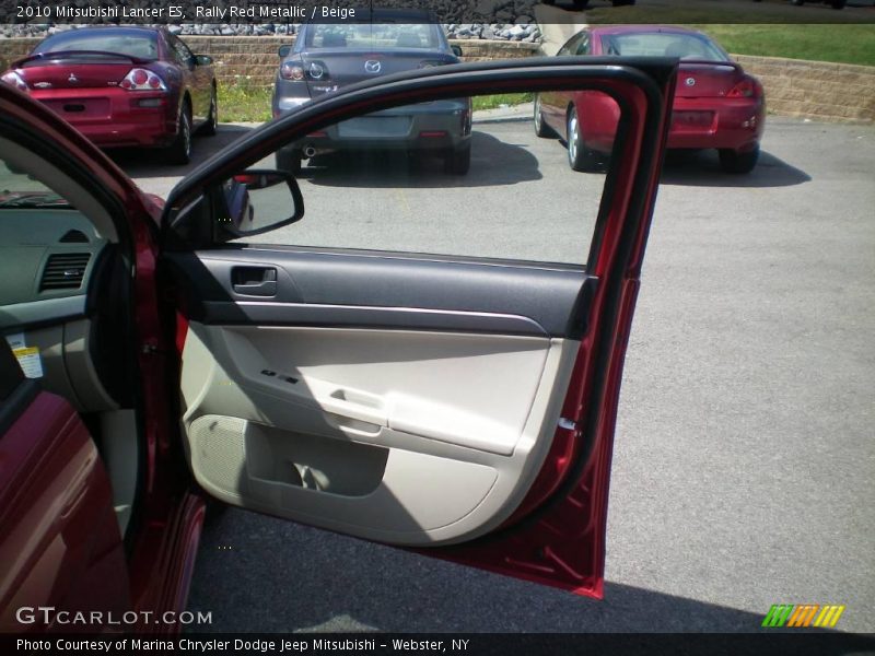 Rally Red Metallic / Beige 2010 Mitsubishi Lancer ES
