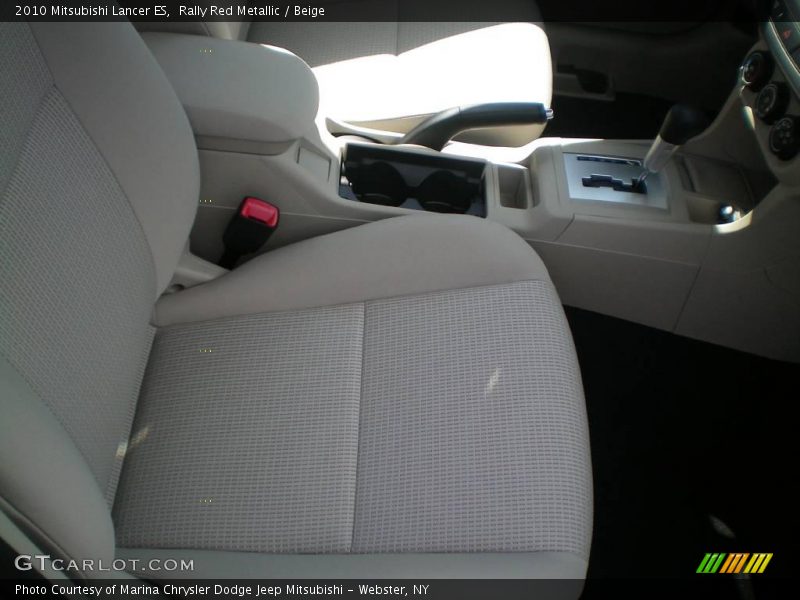 Rally Red Metallic / Beige 2010 Mitsubishi Lancer ES