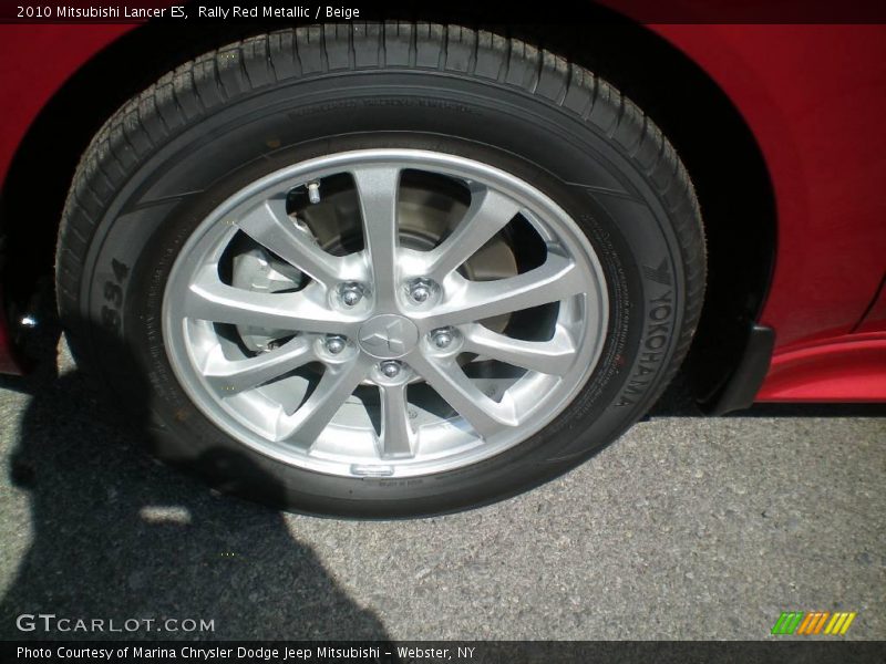Rally Red Metallic / Beige 2010 Mitsubishi Lancer ES