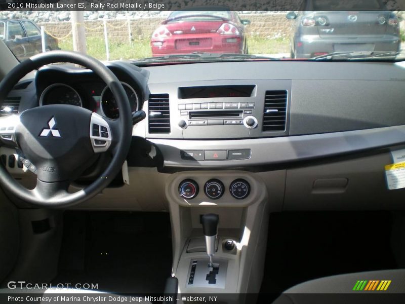 Rally Red Metallic / Beige 2010 Mitsubishi Lancer ES