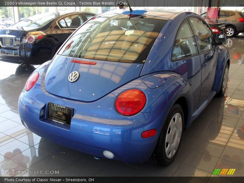 Techno Blue Metallic / Grey 2000 Volkswagen New Beetle GL Coupe