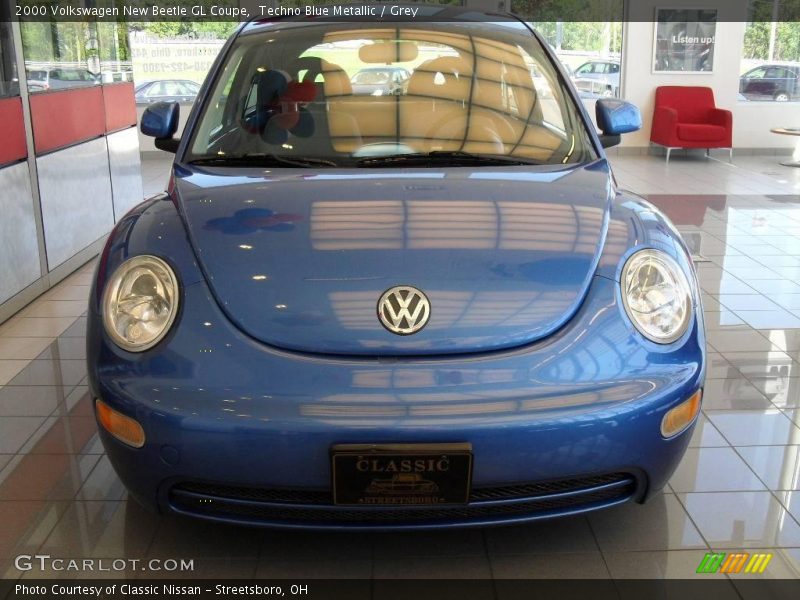 Techno Blue Metallic / Grey 2000 Volkswagen New Beetle GL Coupe