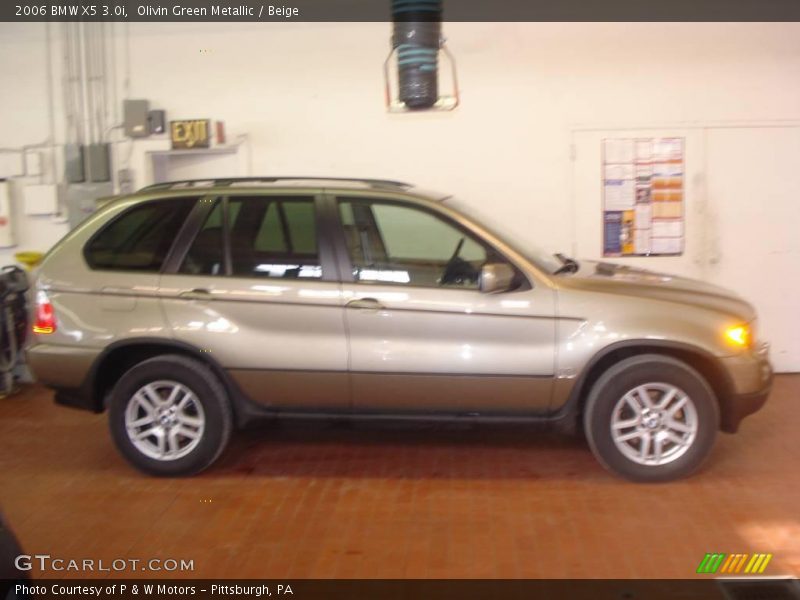 Olivin Green Metallic / Beige 2006 BMW X5 3.0i
