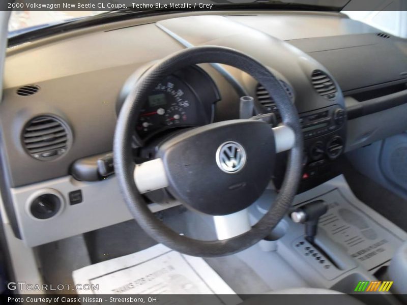 Techno Blue Metallic / Grey 2000 Volkswagen New Beetle GL Coupe