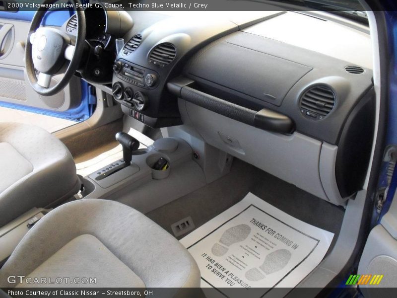 Techno Blue Metallic / Grey 2000 Volkswagen New Beetle GL Coupe