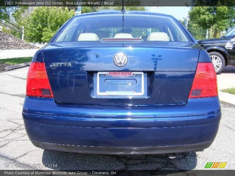 Blue Lagoon Metallic / Beige 2002 Volkswagen Jetta GLS Sedan