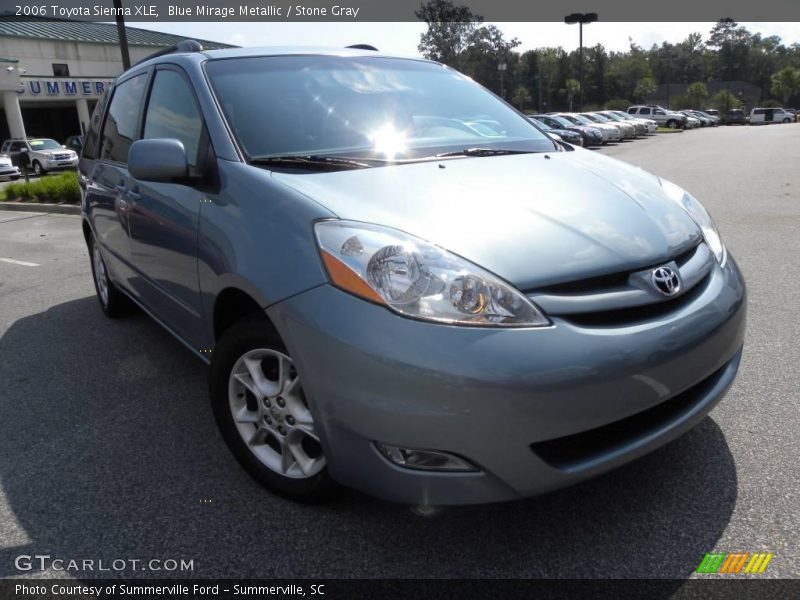 Blue Mirage Metallic / Stone Gray 2006 Toyota Sienna XLE