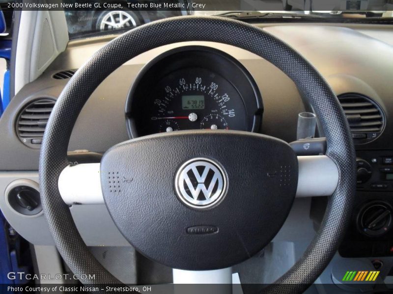 Techno Blue Metallic / Grey 2000 Volkswagen New Beetle GL Coupe