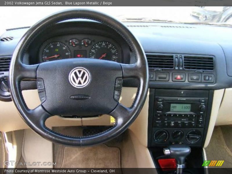 Blue Lagoon Metallic / Beige 2002 Volkswagen Jetta GLS Sedan