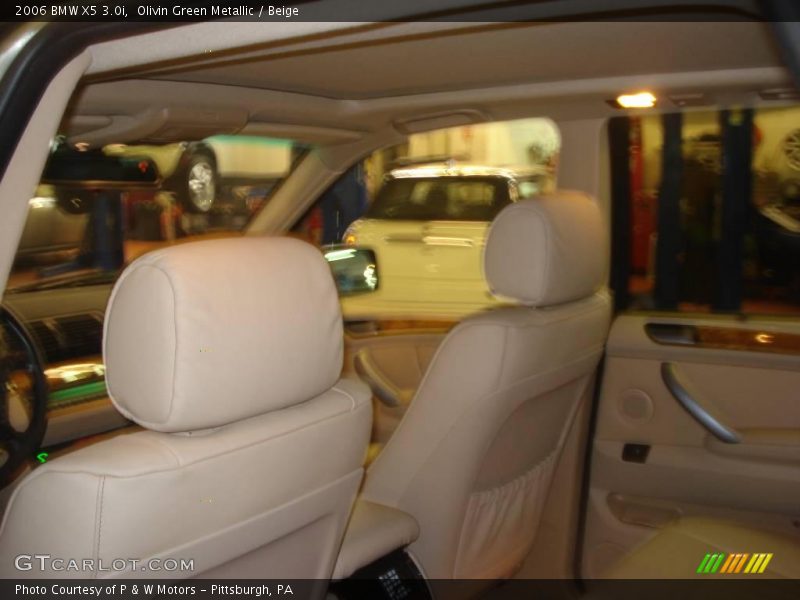 Olivin Green Metallic / Beige 2006 BMW X5 3.0i