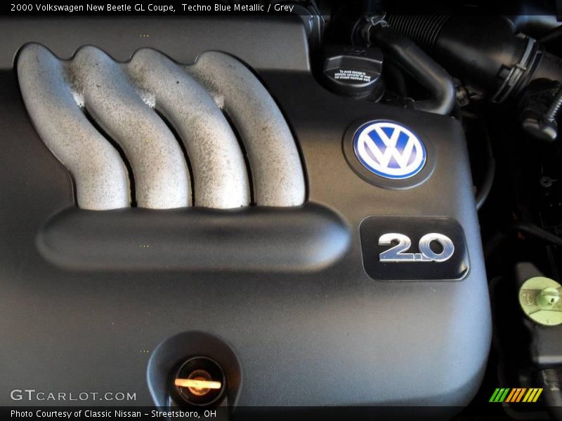 Techno Blue Metallic / Grey 2000 Volkswagen New Beetle GL Coupe