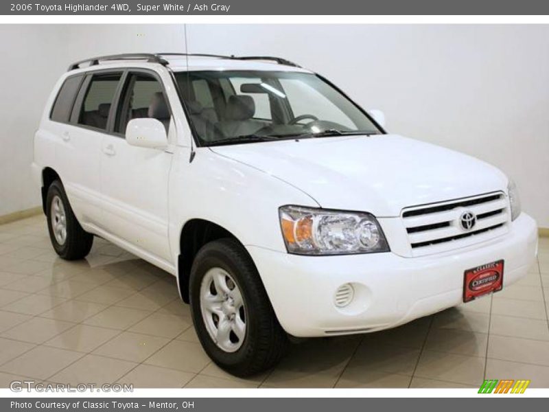 Super White / Ash Gray 2006 Toyota Highlander 4WD