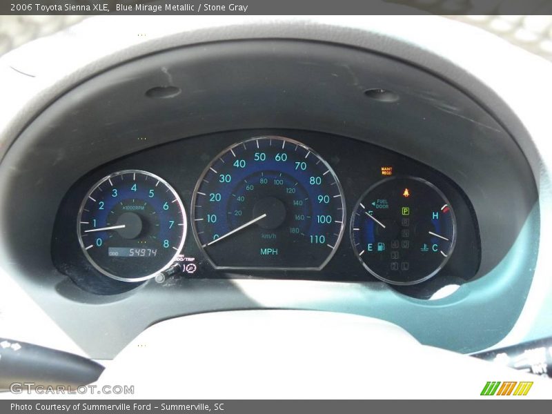 Blue Mirage Metallic / Stone Gray 2006 Toyota Sienna XLE