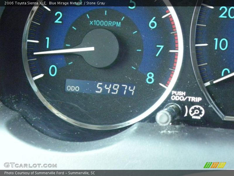 Blue Mirage Metallic / Stone Gray 2006 Toyota Sienna XLE