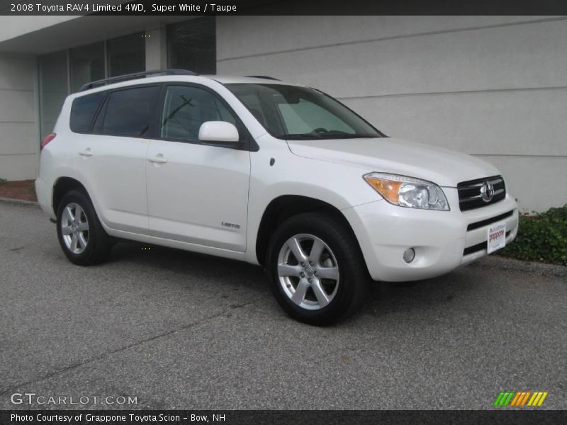 Super White / Taupe 2008 Toyota RAV4 Limited 4WD