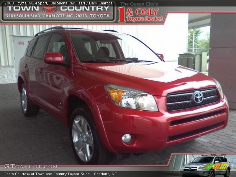 Barcelona Red Pearl / Dark Charcoal 2008 Toyota RAV4 Sport