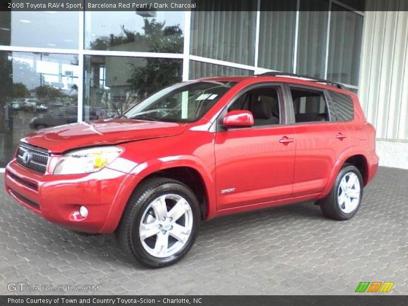 Barcelona Red Pearl / Dark Charcoal 2008 Toyota RAV4 Sport
