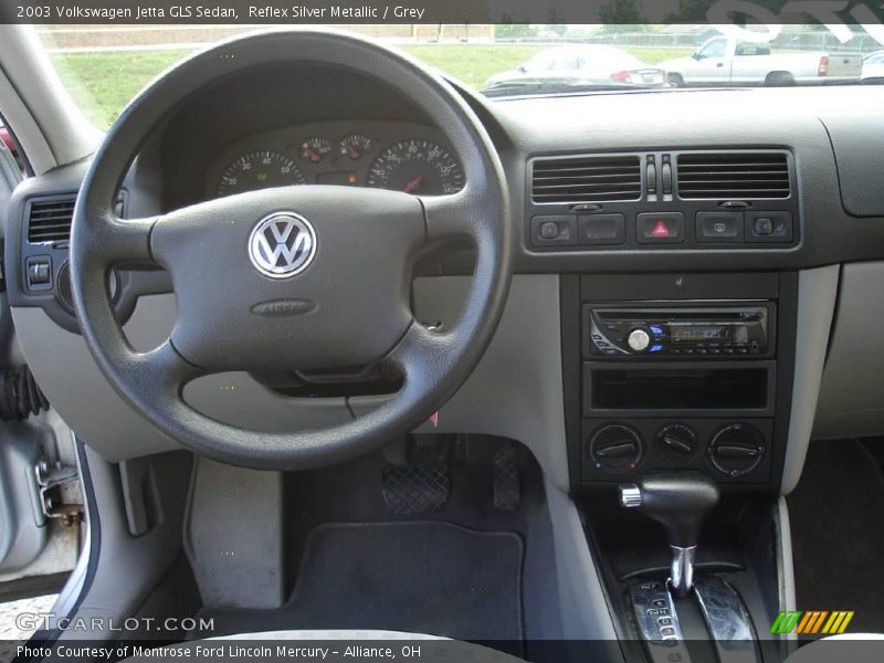 Reflex Silver Metallic / Grey 2003 Volkswagen Jetta GLS Sedan