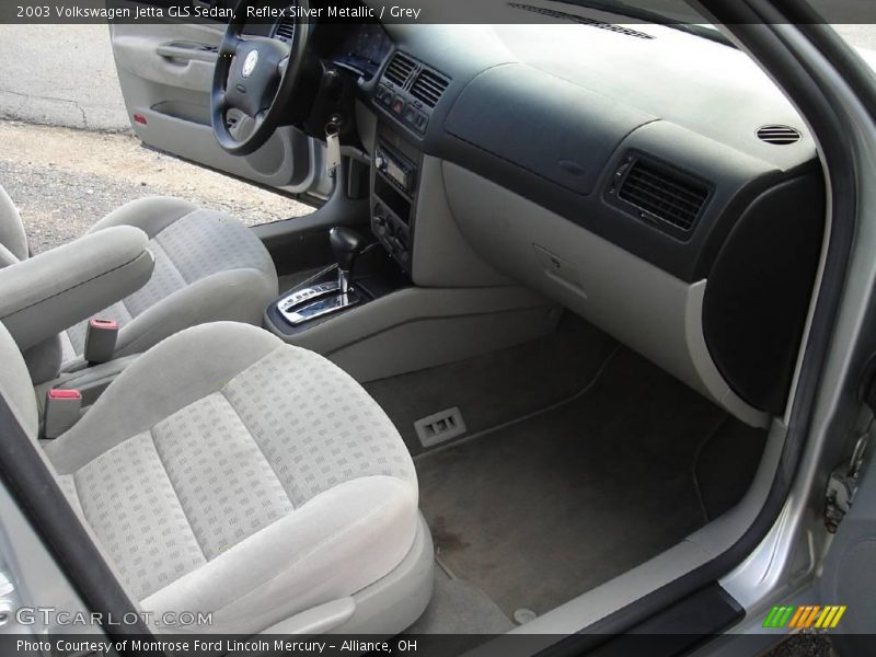 Reflex Silver Metallic / Grey 2003 Volkswagen Jetta GLS Sedan