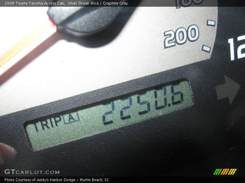 Silver Streak Mica / Graphite Gray 2008 Toyota Tacoma Access Cab
