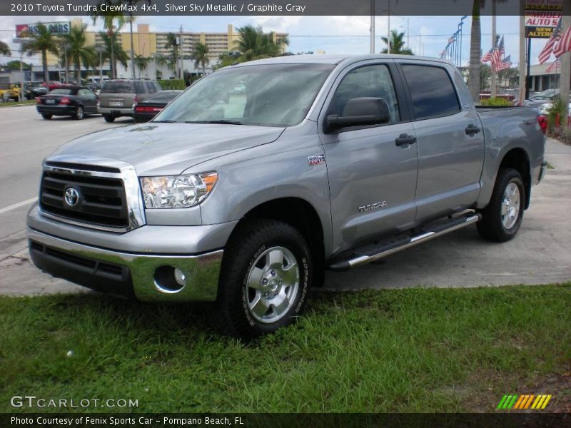Silver Sky Metallic / Graphite Gray 2010 Toyota Tundra CrewMax 4x4