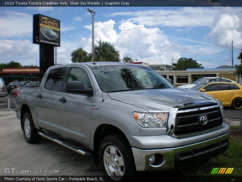 Silver Sky Metallic / Graphite Gray 2010 Toyota Tundra CrewMax 4x4