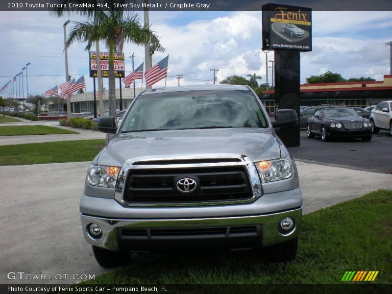 Silver Sky Metallic / Graphite Gray 2010 Toyota Tundra CrewMax 4x4