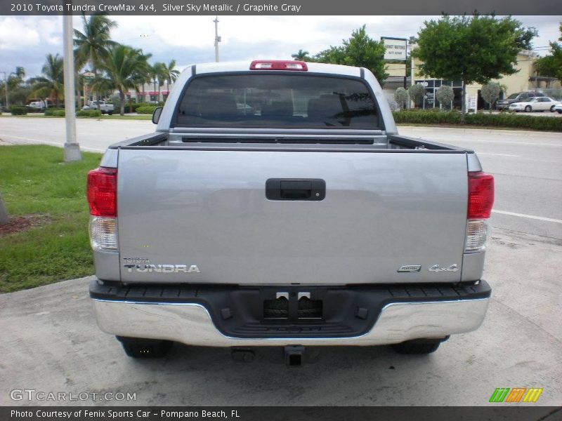 Silver Sky Metallic / Graphite Gray 2010 Toyota Tundra CrewMax 4x4