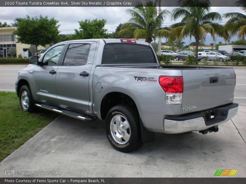 Silver Sky Metallic / Graphite Gray 2010 Toyota Tundra CrewMax 4x4