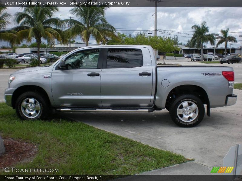 Silver Sky Metallic / Graphite Gray 2010 Toyota Tundra CrewMax 4x4