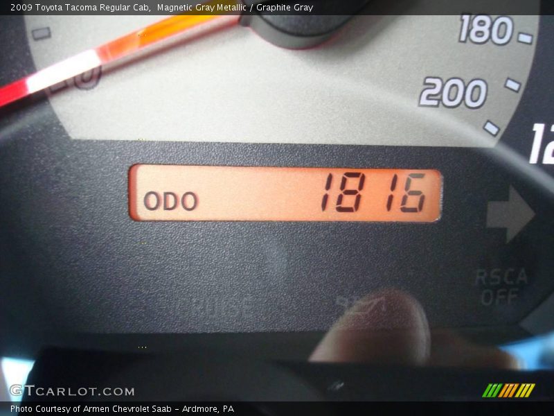 Magnetic Gray Metallic / Graphite Gray 2009 Toyota Tacoma Regular Cab