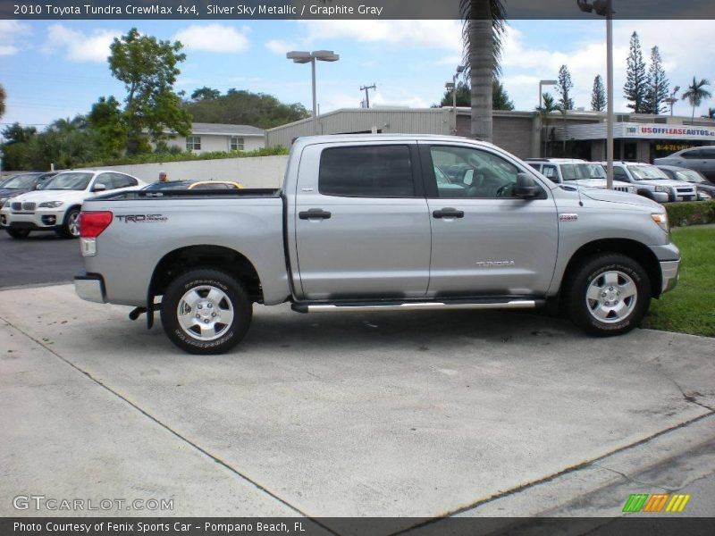 Silver Sky Metallic / Graphite Gray 2010 Toyota Tundra CrewMax 4x4