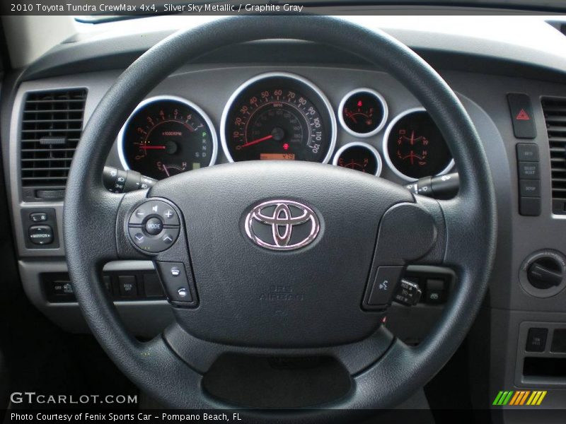 Silver Sky Metallic / Graphite Gray 2010 Toyota Tundra CrewMax 4x4