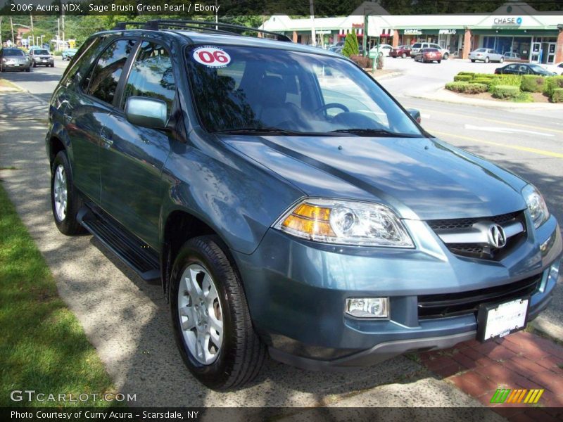 Sage Brush Green Pearl / Ebony 2006 Acura MDX