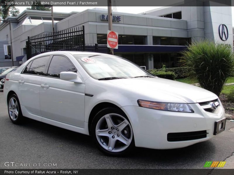 White Diamond Pearl / Parchment 2006 Acura TL 3.2