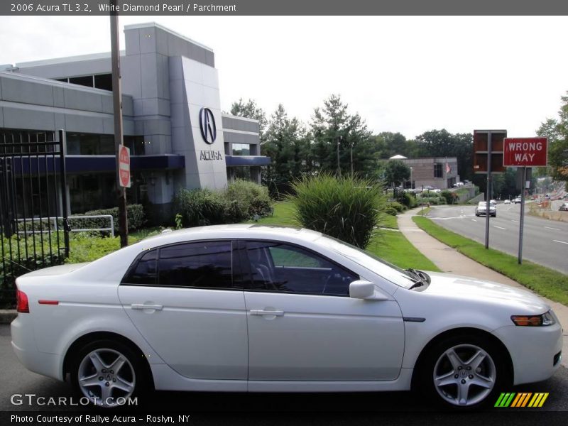 White Diamond Pearl / Parchment 2006 Acura TL 3.2