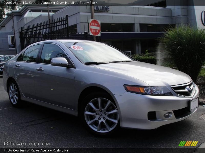 Alabaster Silver Metallic / Ebony Black 2006 Acura TSX Sedan