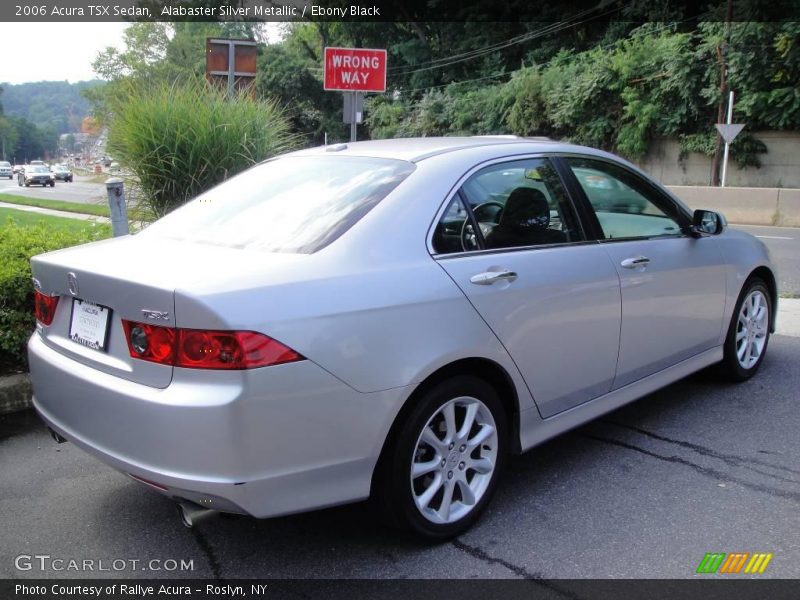 Alabaster Silver Metallic / Ebony Black 2006 Acura TSX Sedan