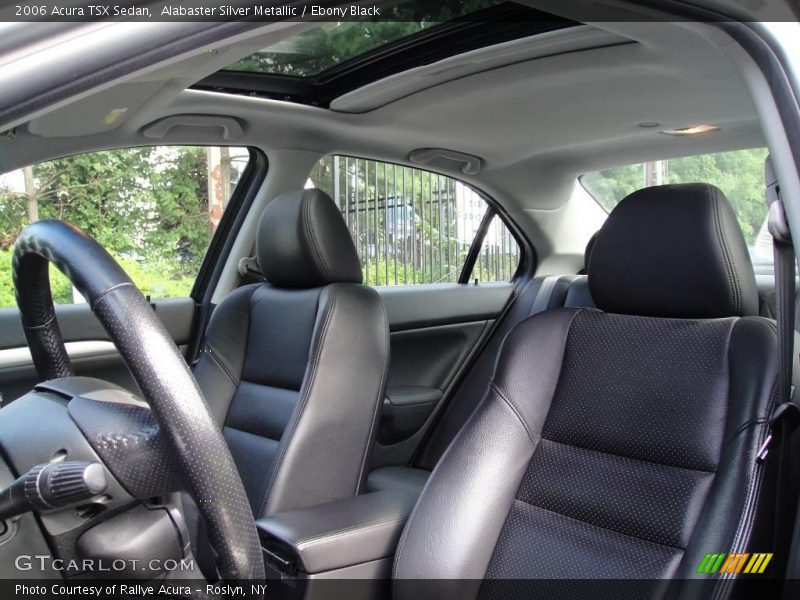 Alabaster Silver Metallic / Ebony Black 2006 Acura TSX Sedan