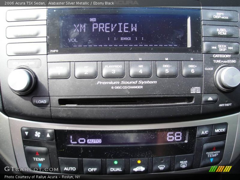 Alabaster Silver Metallic / Ebony Black 2006 Acura TSX Sedan