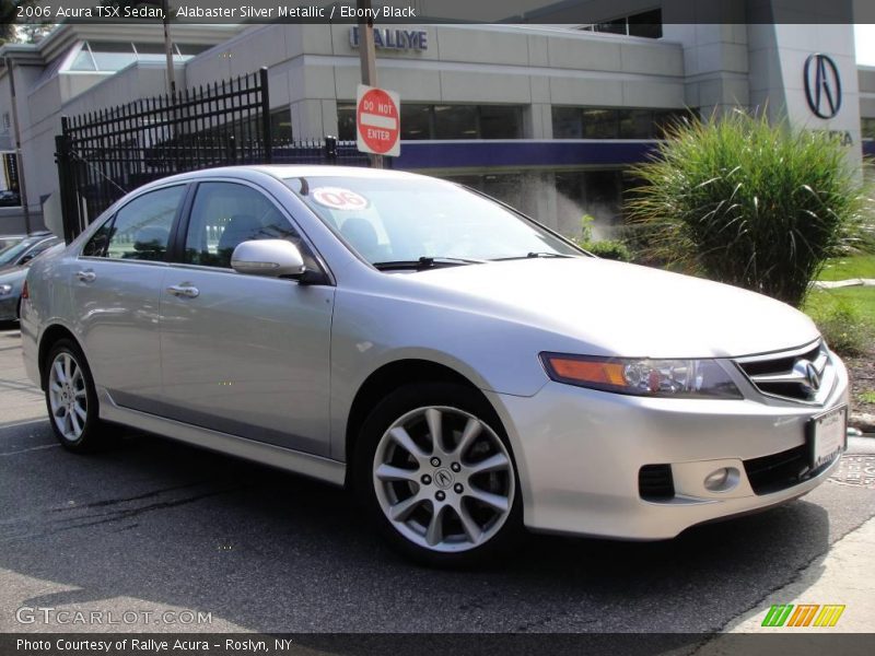 Alabaster Silver Metallic / Ebony Black 2006 Acura TSX Sedan
