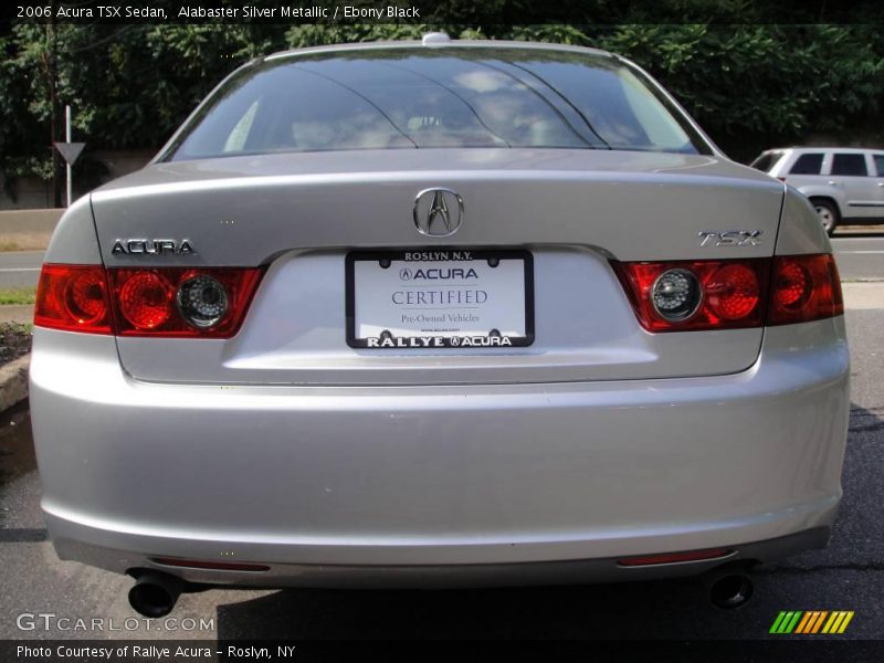 Alabaster Silver Metallic / Ebony Black 2006 Acura TSX Sedan